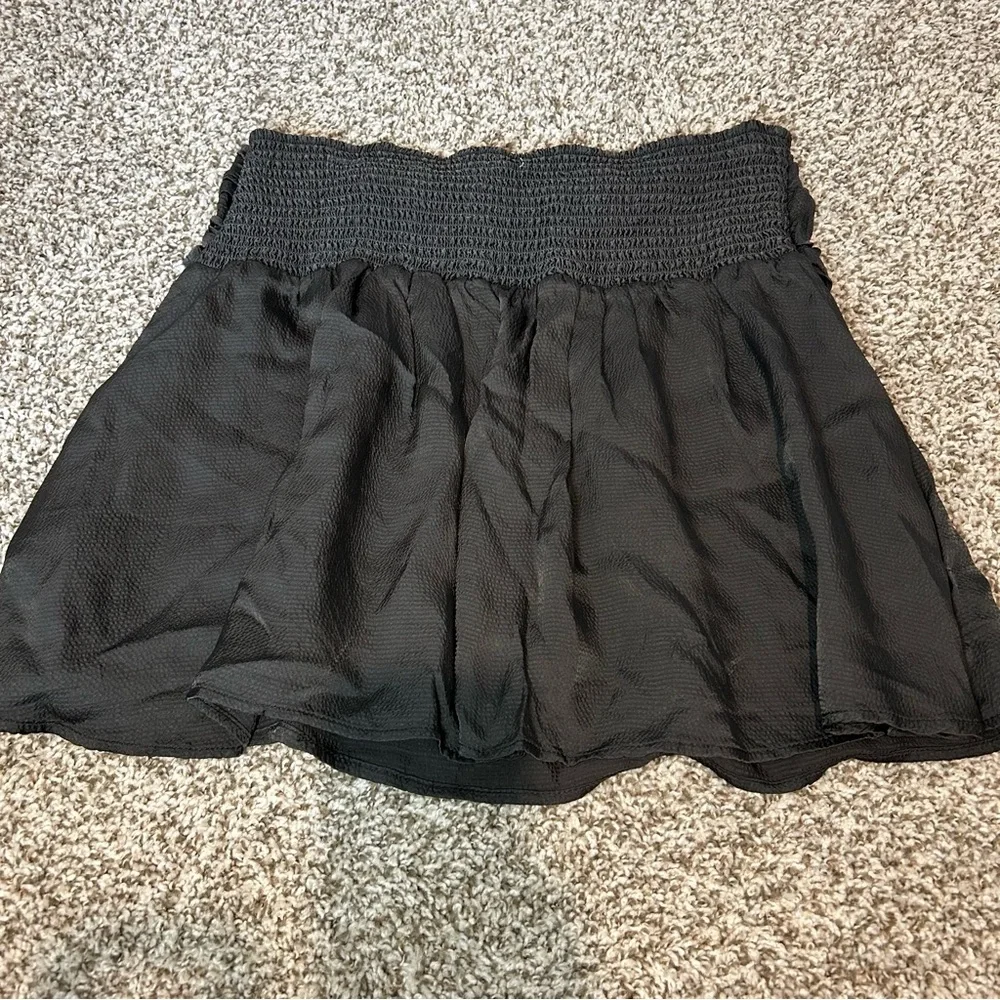 Aerie Charcoal Grey Smocked Skirt - Picture 6 of 6